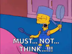 Bart Simpson Must Not Think