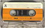 Various vintage audio cassette tapes