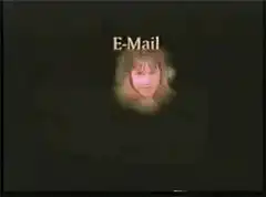 E-Mail and Internet text with floating faces