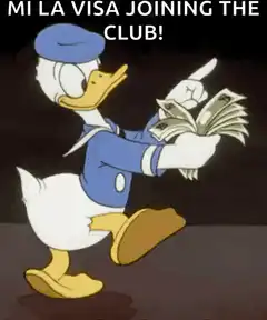 Donald Duck Mi La Visa Joining the Club