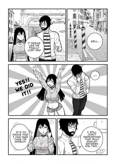 Manga couple celebrates and argues