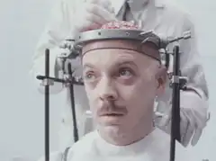 Man with exposed brain reacts to stimulation
