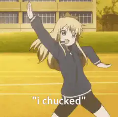 anime girl dancing i chucked