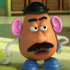Mr. Potato Head shocked expression