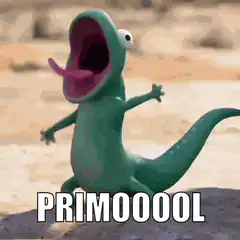 Green lizard screaming PRIMOOL