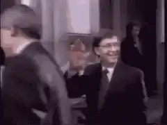 Bill Gates gets hit with a large check