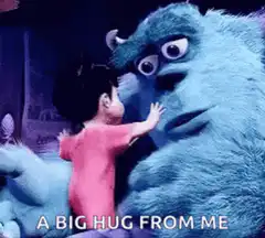 Sulley hugs Boo