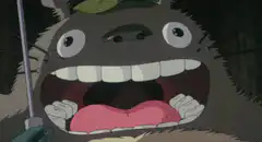 Totoro laughing hysterically