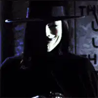 V for Vendetta Guy Lighting a Match