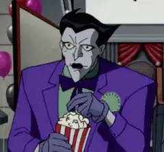 Joker eating popcorn