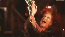 Winifred Sanderson casting a spell