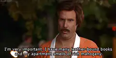 Ron Burgundy I'm very important