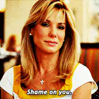 Shame on you Sandra Bullock