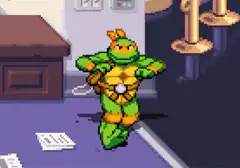 Michelangelo pixel art dance