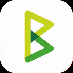 Green and yellow logo with laser eyes