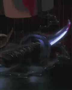 Katana in rain