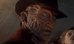 Freddy Krueger looks at camera