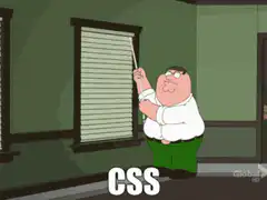 Peter Griffin breaks window blinds