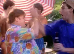 Dude and Stifler high five