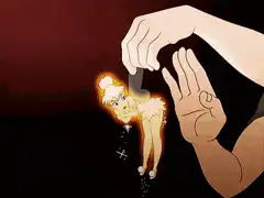 Tinker Bell trapped in a jar