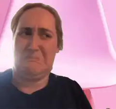 Woman making funny faces