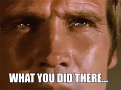 What you did there I see it