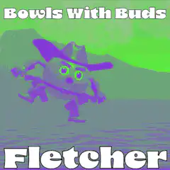 Purple character Fletcher dancing