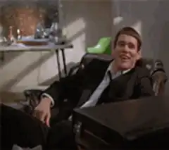 Jim Halpert laughing in chair