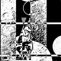 Abstract geometric collage animation