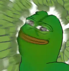 Pepe the Frog powering up