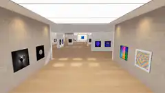 Virtual art gallery walkthrough