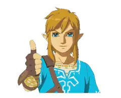 Link from Zelda giving thumbs up