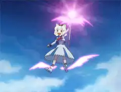 Kero-chan uses her magic staff
