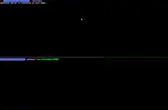 Terminal hex dump scrolling