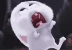 Snowball the rabbit screaming and laughing