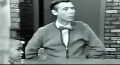 Mr. Rogers gives the finger