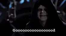 Emperor Palpatine saying Good