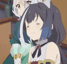 anime girl smiling with thumbs up