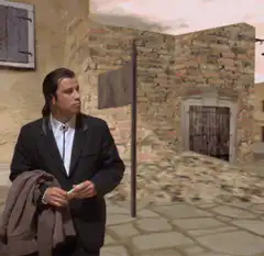 John Travolta confused shrug