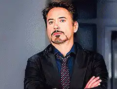 Robert Downey Jr. looking skeptical