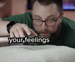 Man looking at phone your feelings