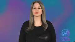 Woman signing the letter 'L' in sign language