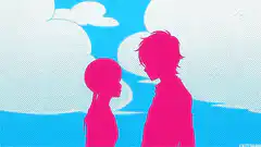 pink silhouettes chain animation