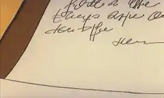 Hand stamps a document with a seal