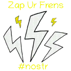 Zap Ur Frens Nostr lightning bolts