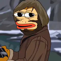 Chewbacca Pepe looking confused
