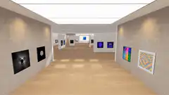 3D art gallery walkthrough