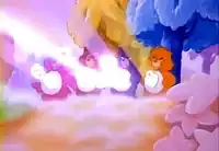 Care Bears shooting heart beams