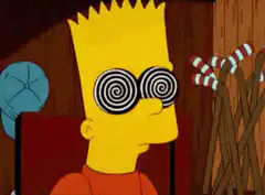 Bart Simpson hypnotized