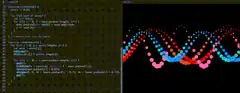DNA helix animation with code